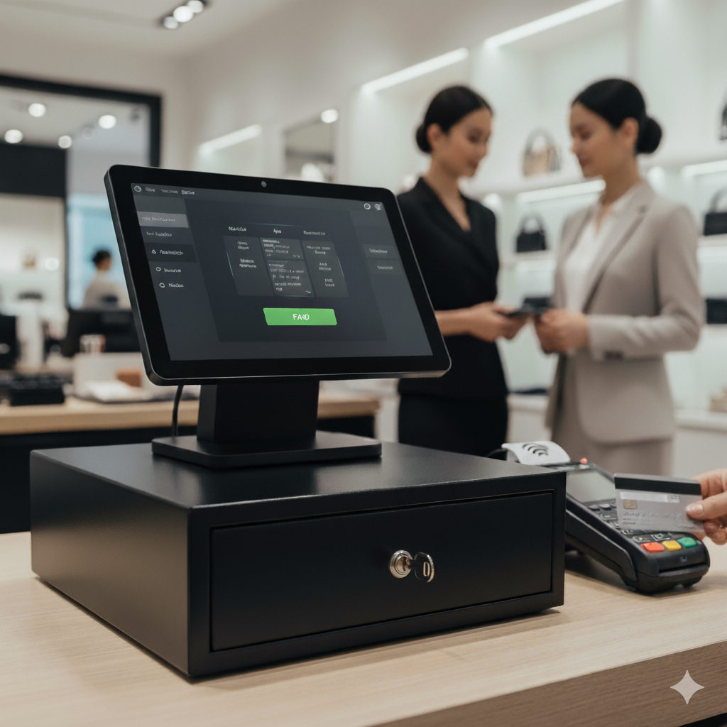 Cajón de dinero con cerradura manual