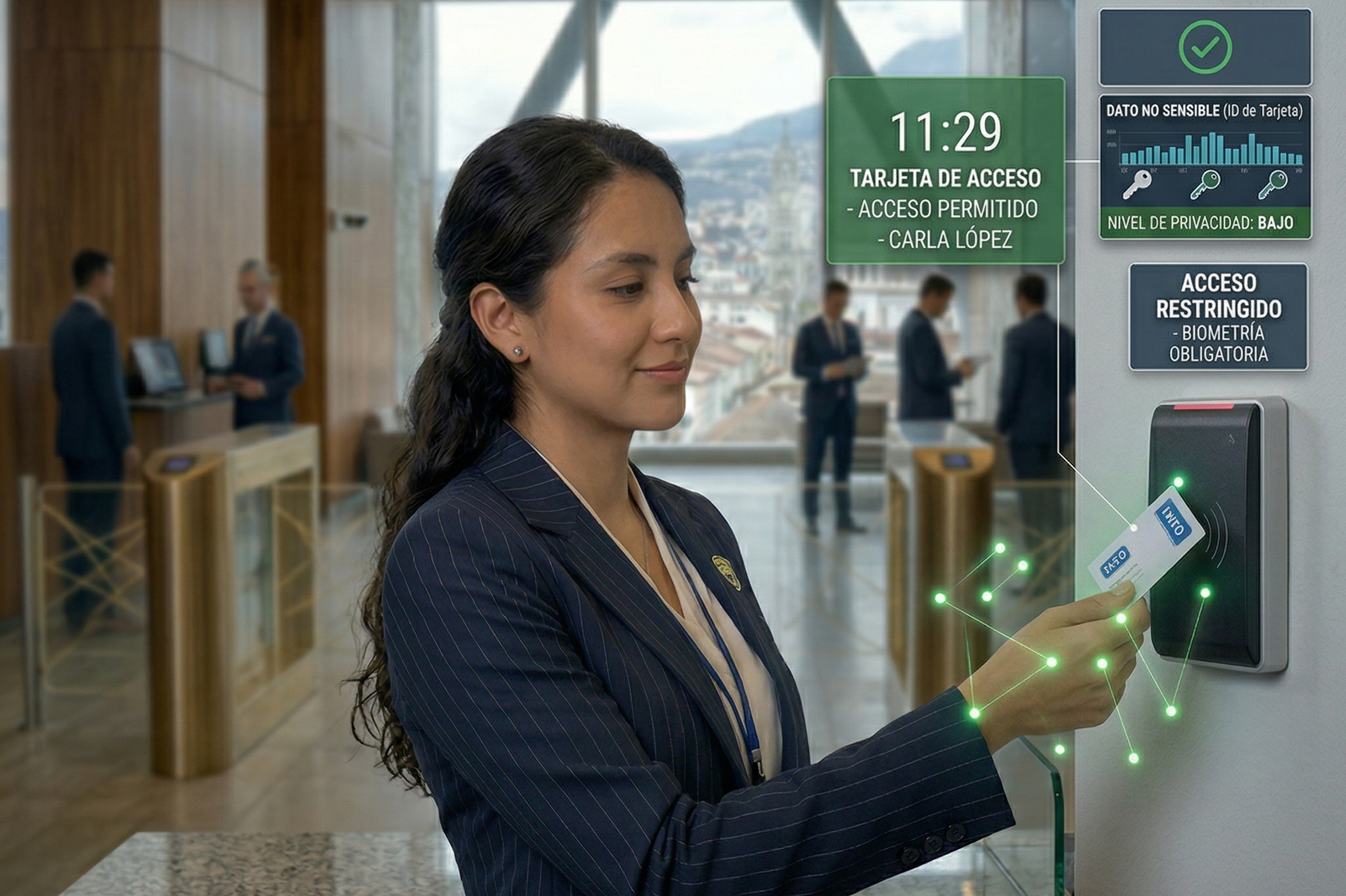 Necesidad y Proporcionalidad: ¿Es indispensable el uso de biometría para la finalidad buscada? Si el objetivo es solo registrar la entrada a una oficina administrativa, la autoridad podría considerar que una tarjeta de proximidad (dato no sensible) es suficiente y menos invasiva.