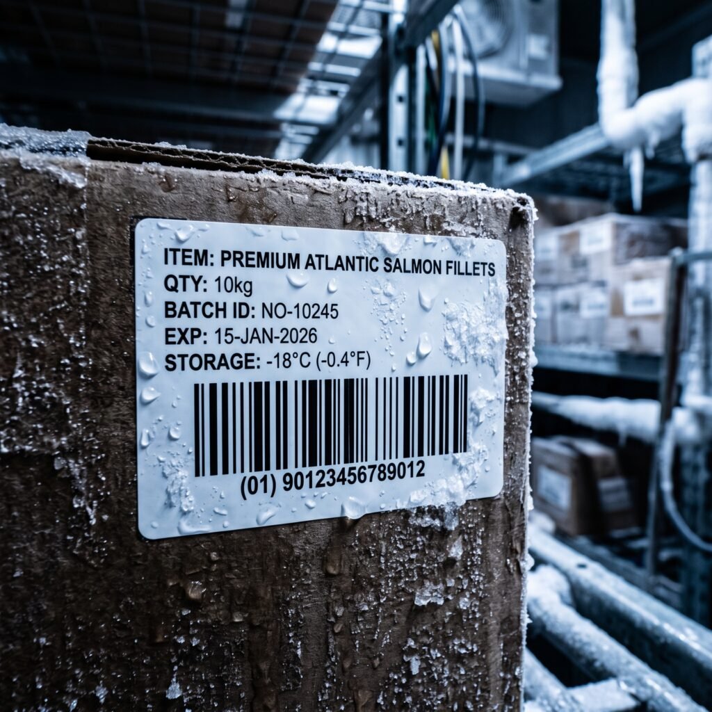 Ribbons de Resina: Al fundirse térmicamente con el material sintético de la etiqueta, la resina crea una impresión permanente, garantizando códigos de barras nítidos e invulnerables a la abrasión y al agua en la industria camaronera