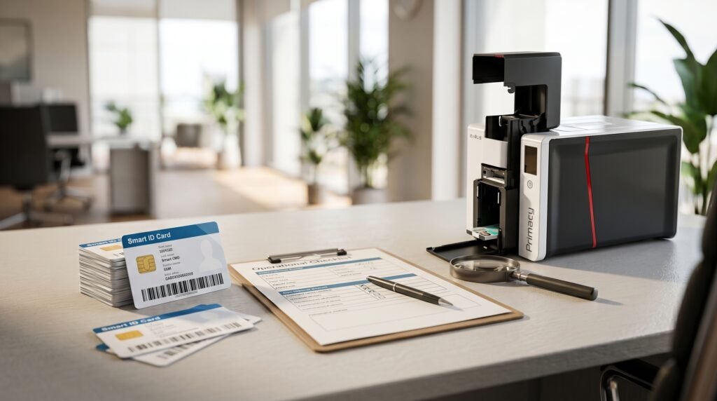 Diagnóstico Operativo: Determina el volumen de carnets anuales y si requieres tecnologías adicionales como chips de proximidad, banda magnética o cordones y porta credenciales.