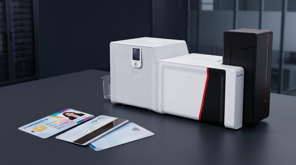 Modularidad y Codificación: Los equipos permiten integrar en un solo paso módulos de codificación para tarjetas inteligentes con chip, banda magnética o tecnología de proximidad RFID.